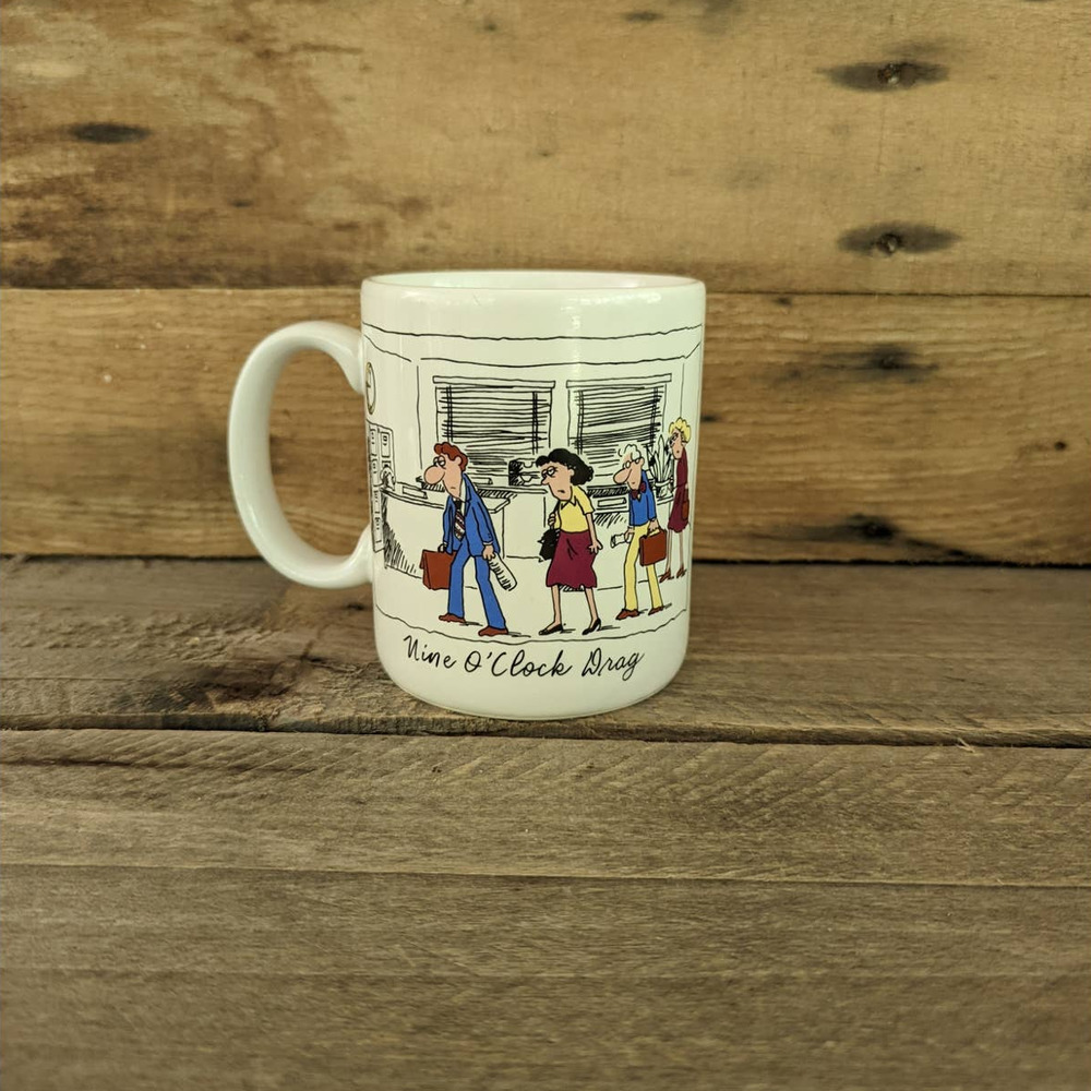 Vintage Nine O'clock Drag - Five O'clock Dash by Mugs - Hallmark Cards